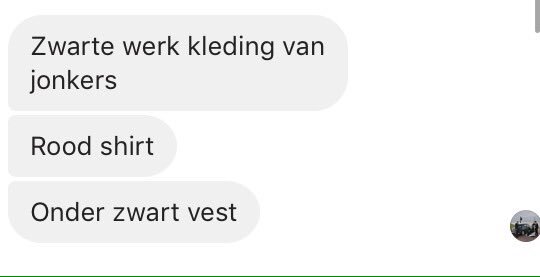 Deze kleren had jan vrijdagavond aan dus hier kun je ook opletten as je rond rijden.