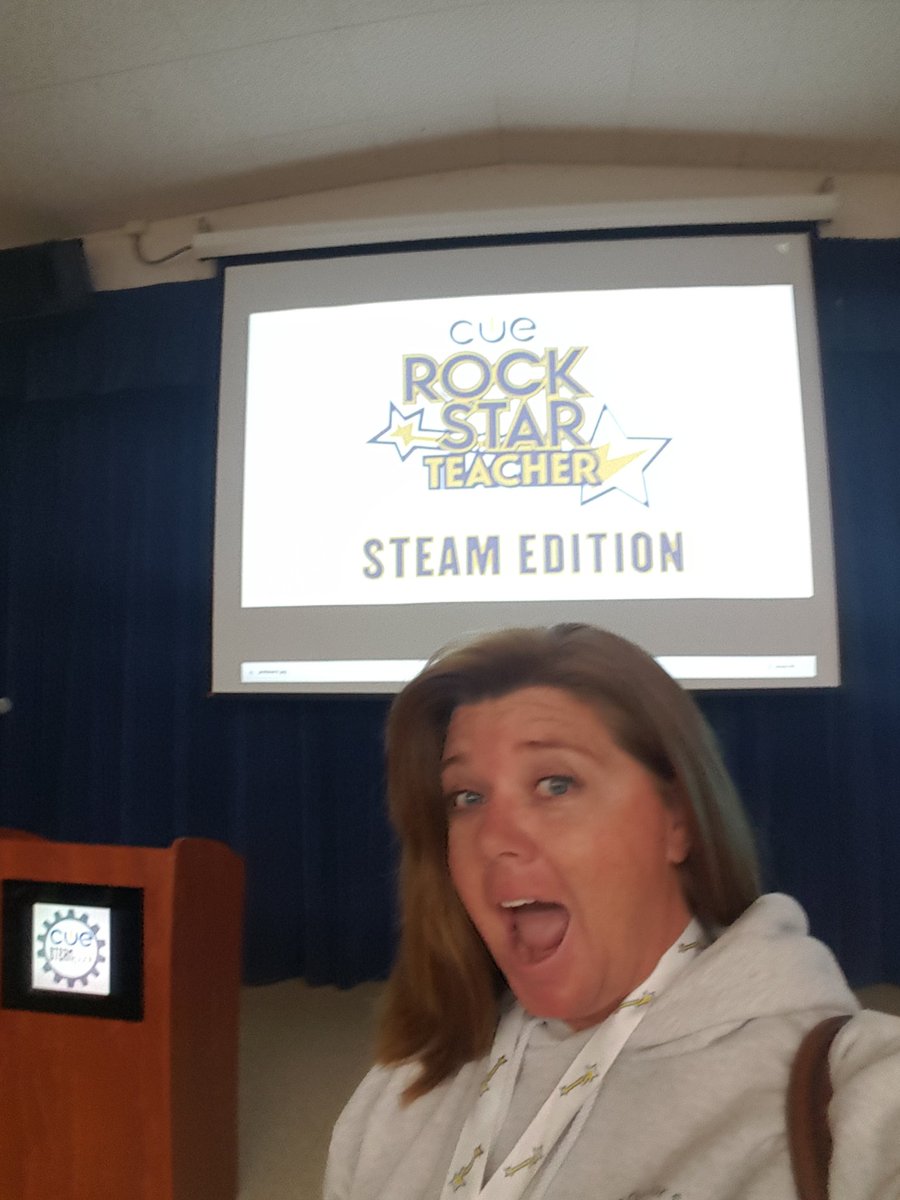 Caliteacher74's tweet photo. Day 2, bring it on! My mind is open and ready. #cuerockstar https://t.co/GensWgK2Tv