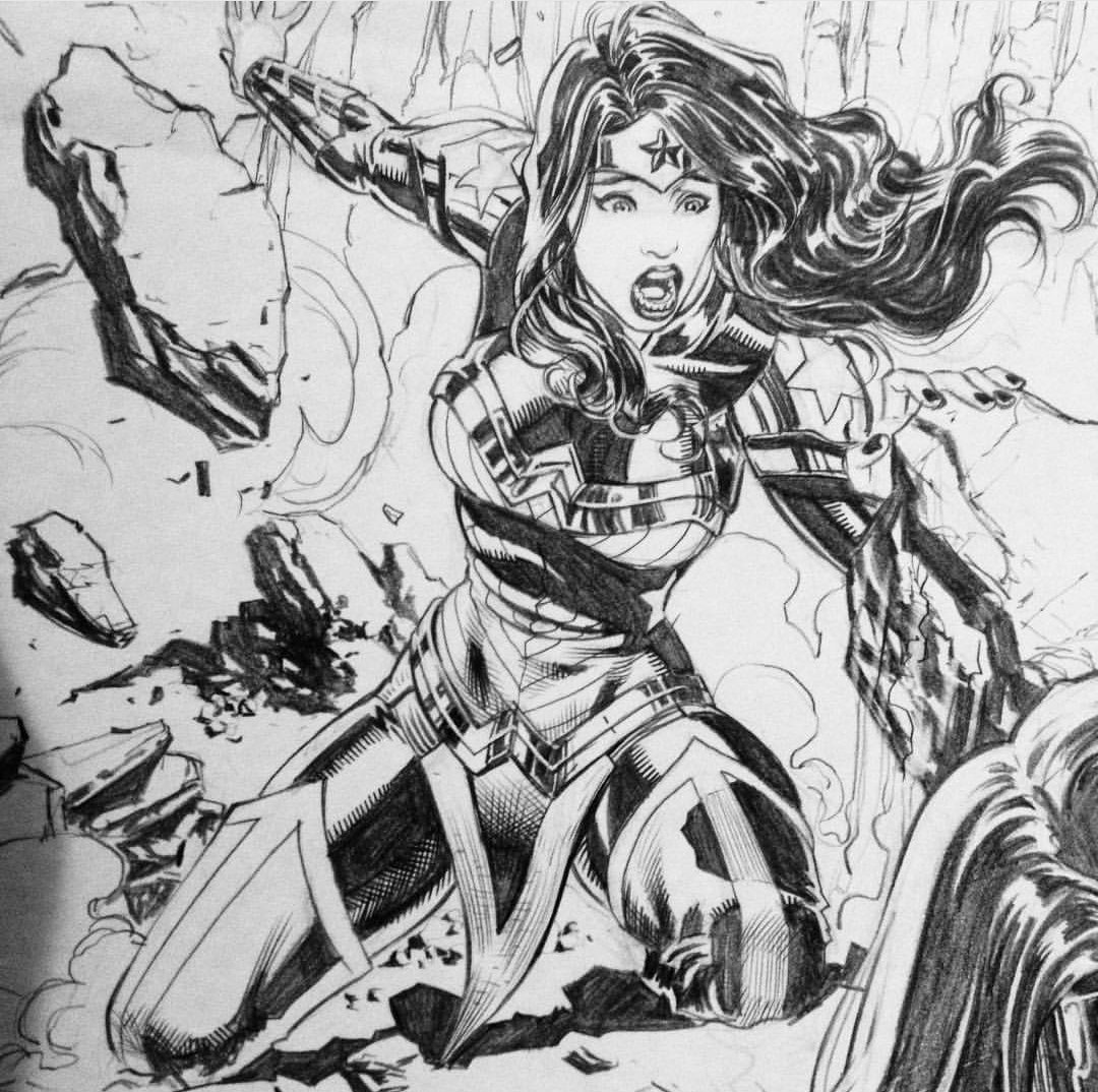 adrianakfc's tweet photo. Wonder Woman By @j4ckherbert https://t.co/K85K3MroMN