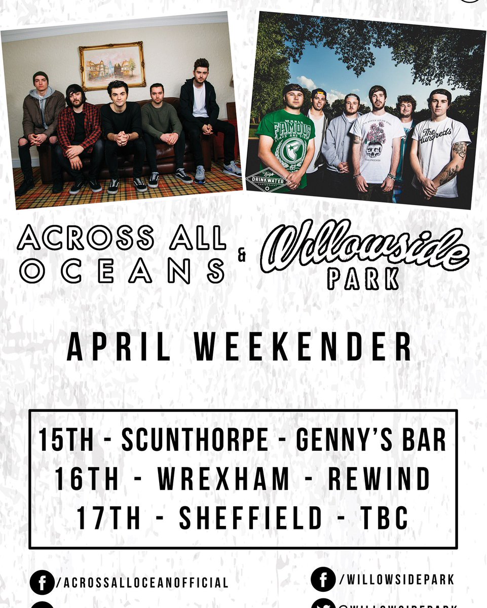 due to unforeseen circumstances we've had to drop off the Friday of our weekender, we'll be back on the Saturday!