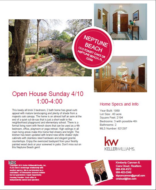 KimCannonRealty's tweet photo. Stop by our Open House today from 1pm-4pm at 1215 Forest Oaks Drive in Neptune Beach!  #neptunebeach https://t.co/fltF3oScFX