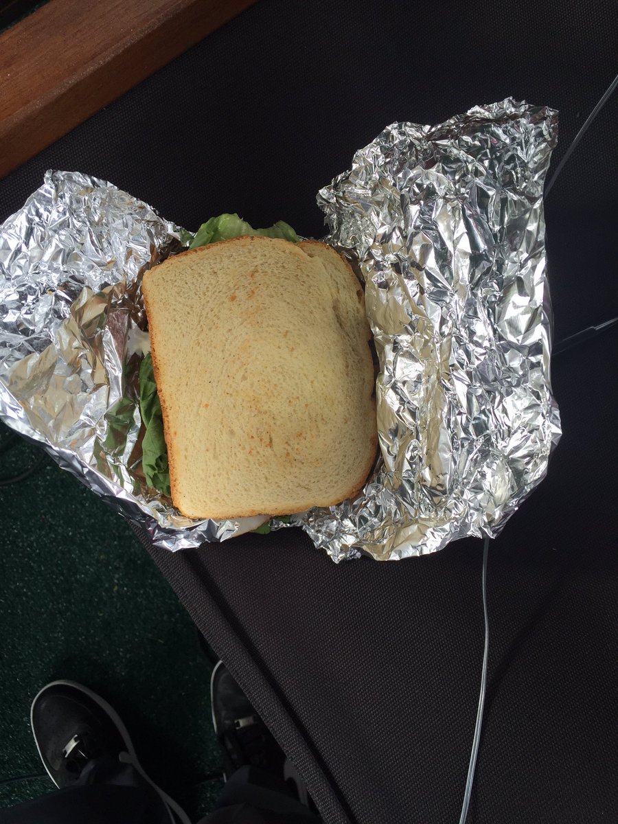 Once again <a href="/MikeWeir/">Mike Weir</a> bringing his A game with sandwiches from the Champions locker room for the TSN team.
