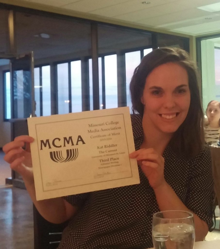 AnimeKat13's tweet photo. Writing can get you places. Thanks @UMSLTheCurrent for a platform. #MCMA16 @umsl #umslfamous https://t.co/zkAeaXYOYL