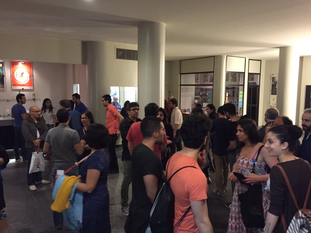 AbboutProd's tweet photo. Live from @metropolislb
Screening of #ATimeToRest by Myriam el Hajj in a bit.
#AbboutProductions @LebaneseCinema https://t.co/1NmUSUPFeI