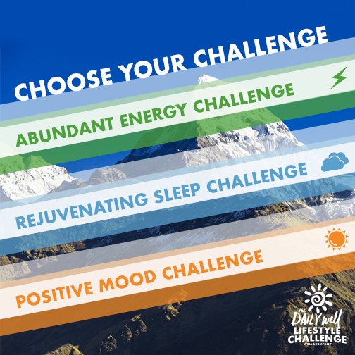 wellandcompany's tweet photo. Start the #DailyWell Lifestyle Challenge by selecting your own path to #wellness! Join today! https://t.co/JYjkLsREJT
