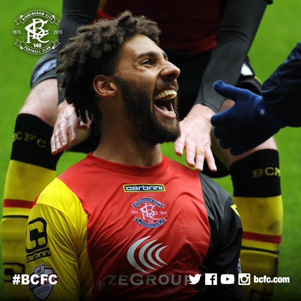 BCFC's tweet photo. Shott fired! 💥📷⚽

@roy_smiljanic captured @RyanShotton88's delight after netting Blues' second! #BCFC https://t.co/Pu0b3fVOpv