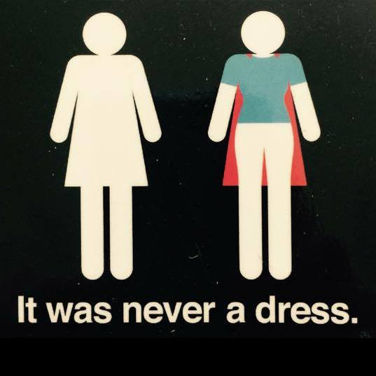 It was never a dress. #MarketingSuperheroes #GirlSuperheroesRock #Branding #POPSwag