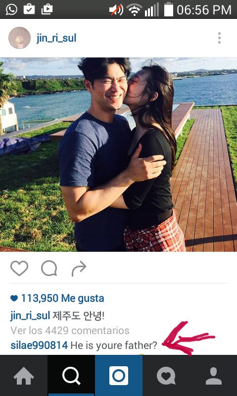 kmarvin04's tweet photo. Ayer estaba viendo el instagram de Sulli...pero luego comentario Salvaje Aparece 😂 #GolpeBajo #EsSuNovio https://t.co/VCoTwvLFW9