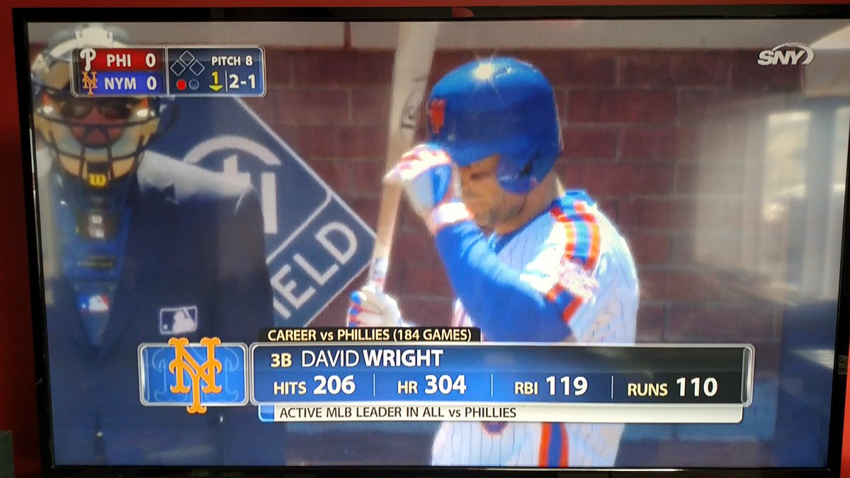 Dericcuse's tweet photo. David Wright's stats against the Phillies. Um, this would be hard to do! @Mets #baseballmagic https://t.co/XP6swdSTpf