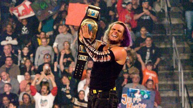 April 10th 2001, SD. <a href="/JEFFHARDYBRAND/">#BrotherNero DELETED</a> beat HHH to win the I-C Title, it was his first singles title win in the #WWE