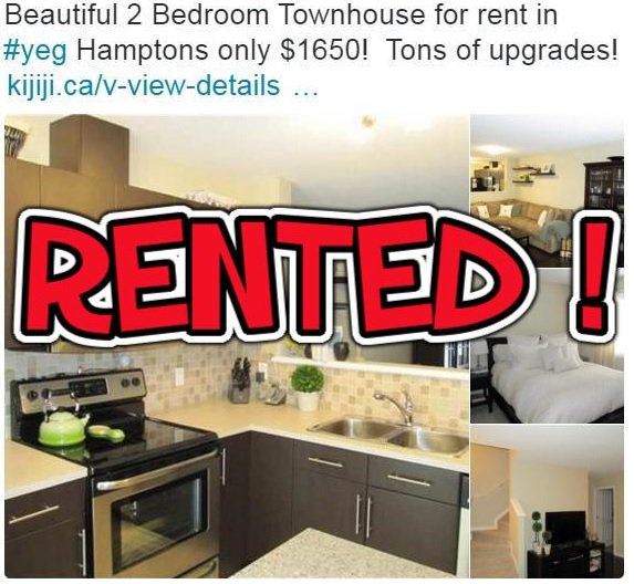 MarkHardingCG's tweet image. Hamptons town home is now rented! #yeg #yegre