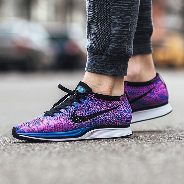 flyknit racer indigo
