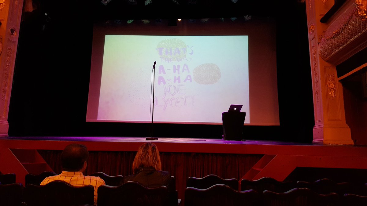 Discworld2's tweet image. Our view tonight...waiting for Joe Lycett