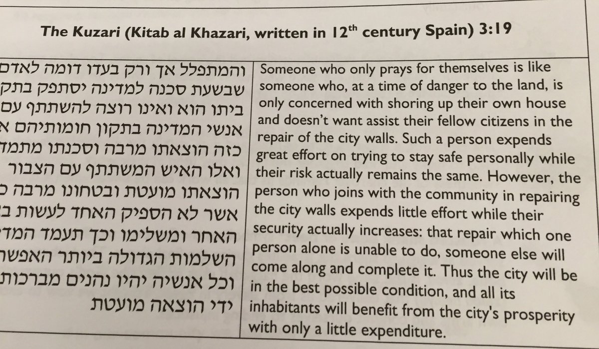 A_Pupino's tweet photo. An amazing excerpt from an ancient Jewish text, summing up why community action is vital. #jufj #laborseder2016 https://t.co/kQ80ych1wb