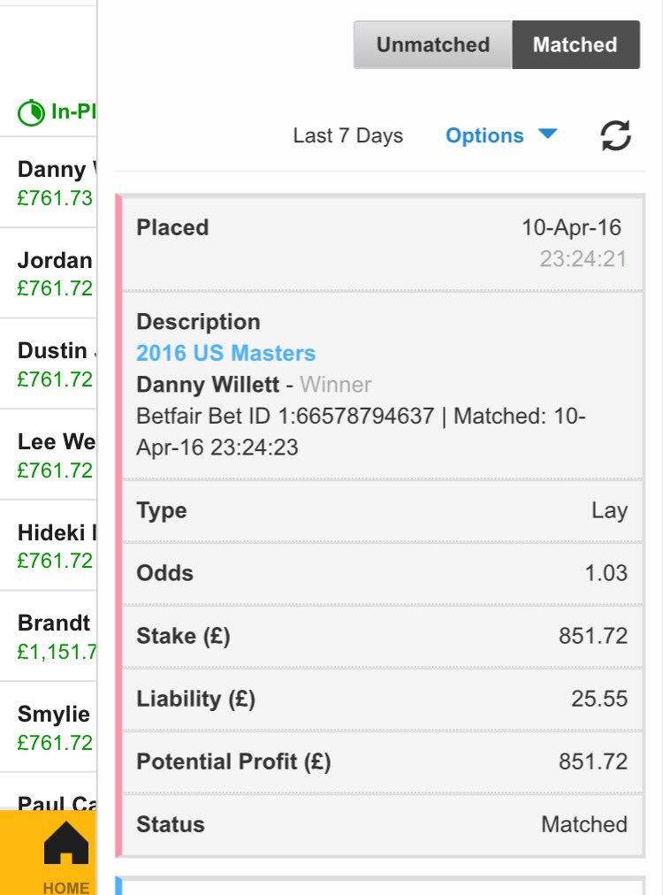 Our winning slip send them in! #willet #winners #holeinonebets #themasters #major #golfbets