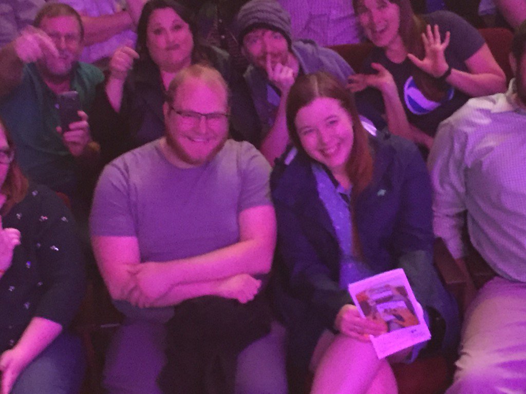 altonbrown's tweet photo. Showed up late to front row. #doomed https://t.co/ayBd6LWEXM