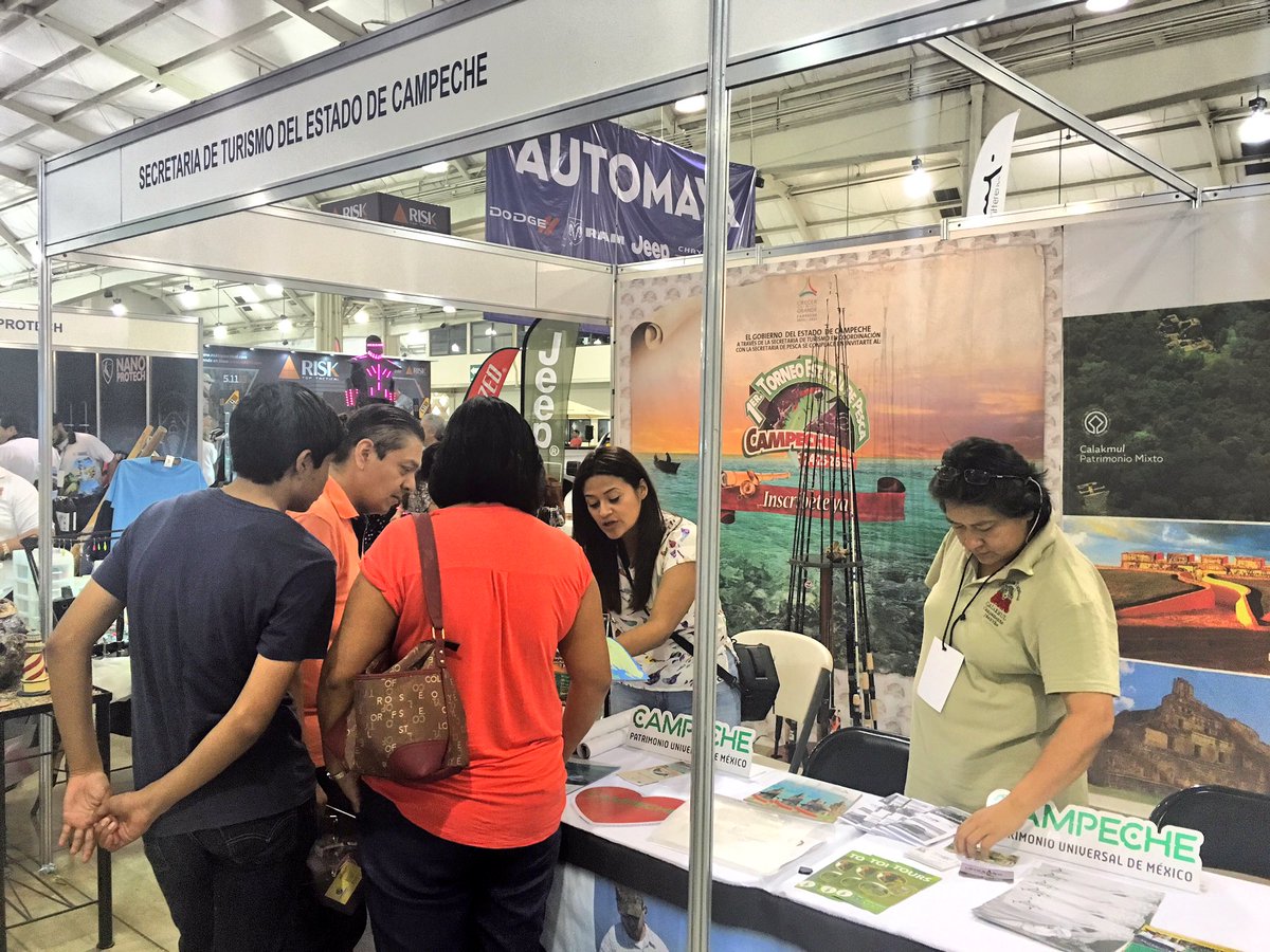 SECTURCampeche's tweet photo. Visita nuestro stand en #ExpoAdventure #Mérida e inscríbete al 1er Torneo Estatal Pesca 24 al 26 Junio #CAMPECHE https://t.co/7918H10Tkz