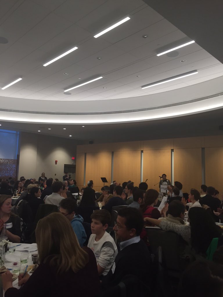 jufj's tweet photo. Big applause for raising the wage and covering tipped workers! Thx Gaby from @ROCDC #LaborSeder2016 https://t.co/TTmYL917vL