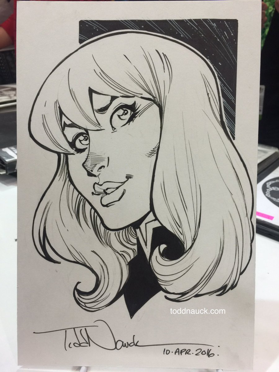 Jean Grey, All New X-Men. Last sketch of #ECCC #ECCC2016 #SketchRetweetContest Rules: toddnauck.com/?p=2782