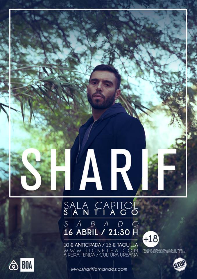SORTEO / ENTRADAS – <a href="/SharifFernandez/">Sharif Fernandez</a> / <a href="/SalaCapitol/">Sala Capitol</a>  (SANTIAGO DE COMPOSTELA)

buenacalle.es/sorteo-entrada…

<a href="/Idearock1/">Idearock</a>