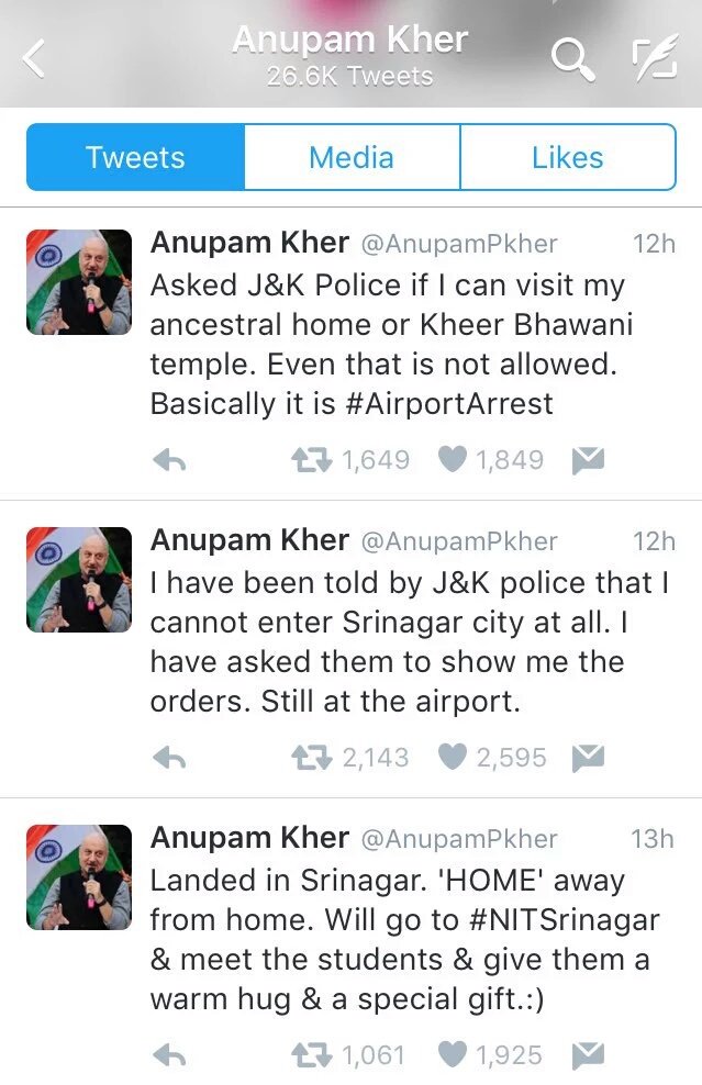 VinayDokania's tweet photo. Thats wat happns wen u try2act extrasmart
@AnupamPkher fallin in his own trap,kicked by bjp 4 excessive boot licking https://t.co/pyzkwDXJNH