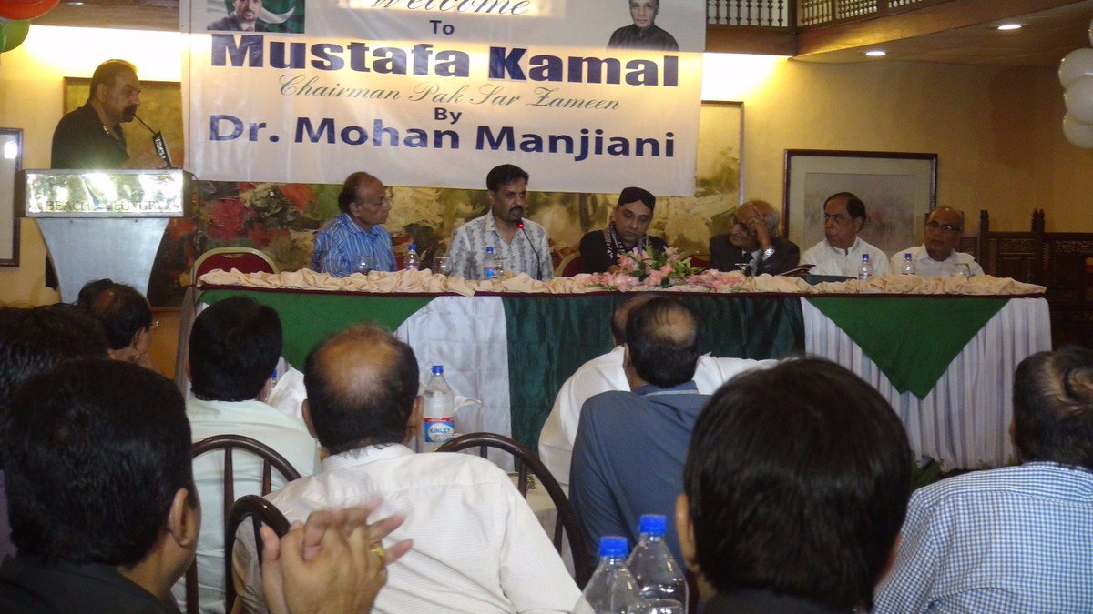 MQMPUpdates's tweet photo. #MustafaKamal met Hindu community at Beach Luxury,Karachi @SyedMKamal71 @mrazaharoon @iffi122 @DoctorSagheer99 #PSP https://t.co/GA84eCJdXd