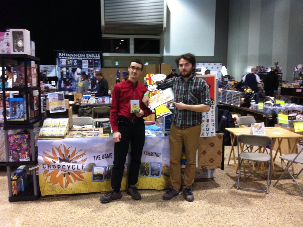 GamesCg's tweet photo. Representing the game designers of #winnipeg @C4Winnipeg #cropcycle #@surplusofpopes https://t.co/EIsfWWKsUi
