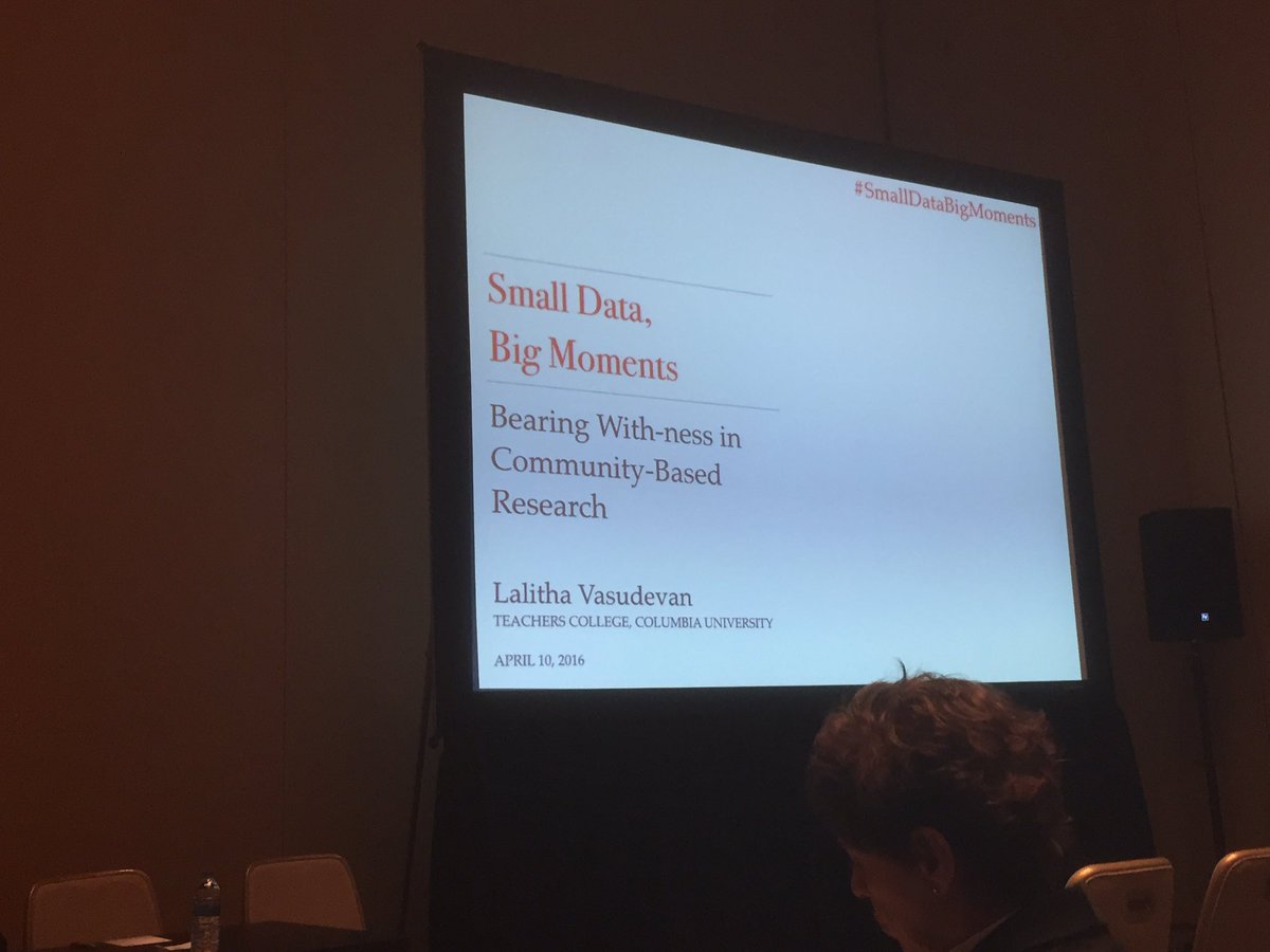 ap2477's tweet photo. @elemveee conceptions of multimodality in bearing with-ness in community-based research #AERA16 #smalldatabigmoments https://t.co/ZeRldK2CFQ