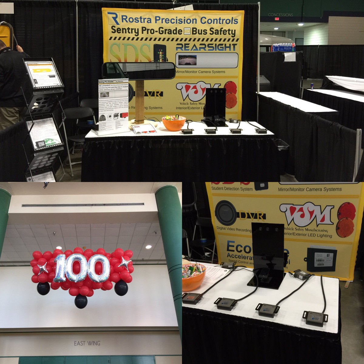 rostratweets's tweet photo. Getting set up for tonight's Thomas Bus Vendor Show. #ThomasBus #ThomasBuiltBuses #StudentDetectionSystem #Rostra https://t.co/tYy59CL6bG