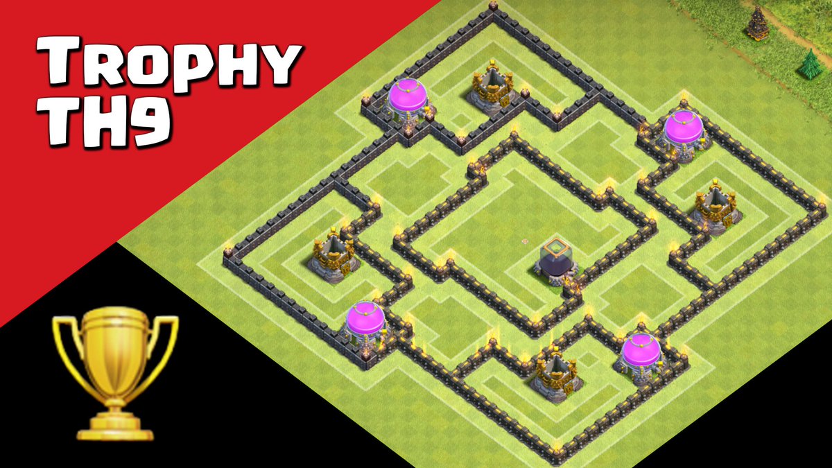ClashRaiderTV's tweet photo. Clash of Clans Town Hall 9 Trophy Base
https://t.co/Ms0MYm8Um5
#clashofclans #th9 #trophybase https://t.co/Yx5ci731m3