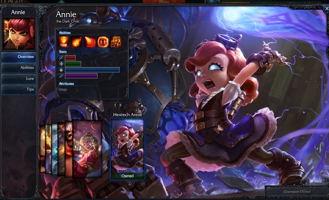 firefromthesea's tweet photo. 1 chest + 1 key = Hextech Annie skin shard... yay <3
#LeagueOfLegends #skins https://t.co/Jt9WhgQDgN