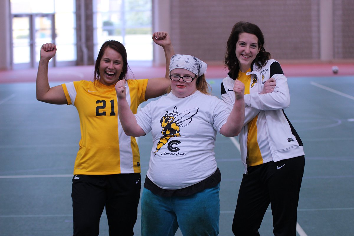 uwsathletics's tweet photo. Thanks to all of our friends from Challenge Center for coming out to today's 2nd Annual 'Jacket Day! #YouAreSuperior https://t.co/1xuQSBcUDz