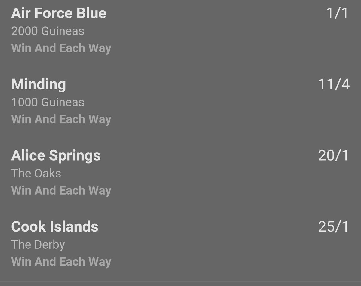 TipsterFollow's tweet photo. @the_racehour done https://t.co/2FIP3pm0e1