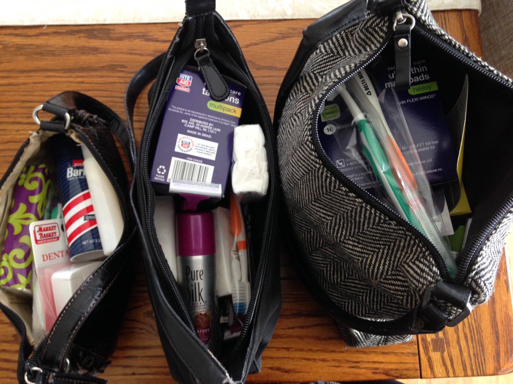 ErikaJMurphy's tweet photo. Three purses stocked and ready to be dropped off for the Purse Project! @GraftonSADD #ghscommunity https://t.co/yVcHvmhivJ