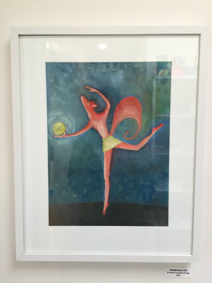 MeaganHealy's tweet photo. And one last image by @lgoldmanart @LittleLoftDC #ArtHopTakoma #becausefoxes ❤️ https://t.co/EFWS8xWxJ1