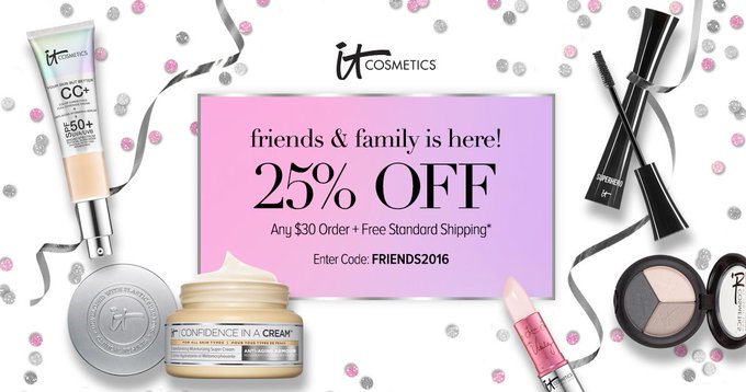 Shop the semi-annual IT Cosmetics Friends &amp; Family event! Restrictions apply. #entry - https://t.co/K1vAlTFVag<a href="/tag/entry"class="tags"><span>#entry</span></a>