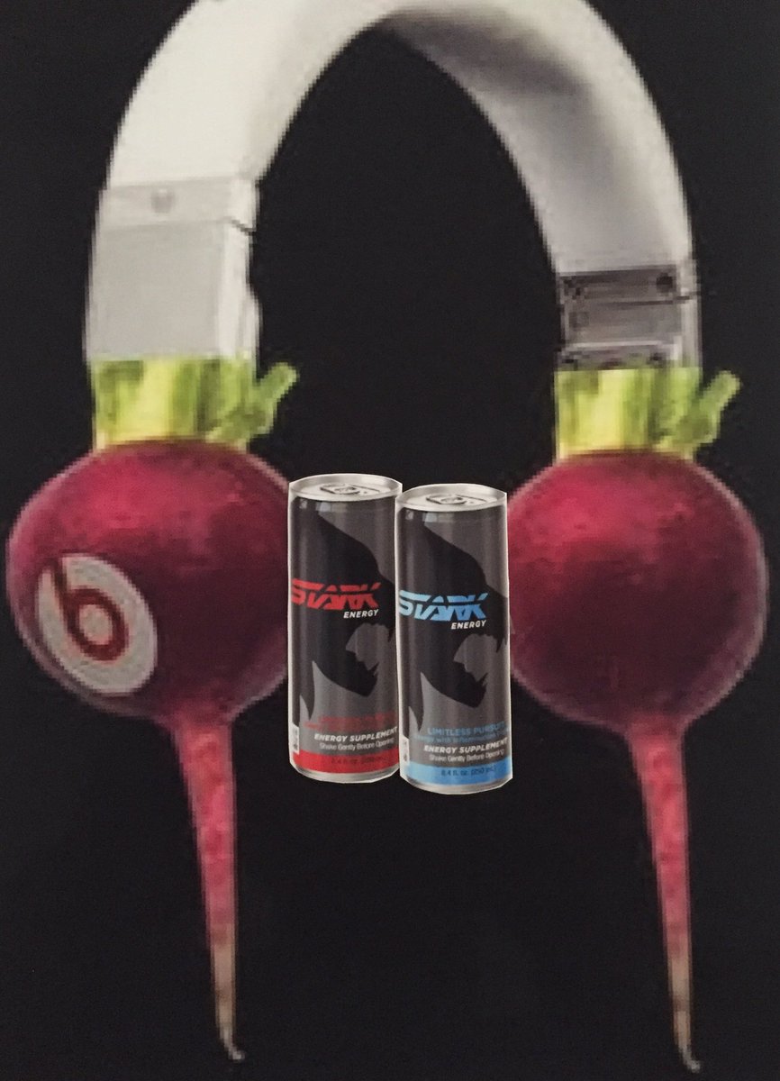 OptimusStark's tweet photo. Listen 2 what ur putting into yr body! Stark Red &amp; Blue r flavored &amp; powered by beets! #FueledByStark #StarkEnergy https://t.co/MNmxEmEFMo