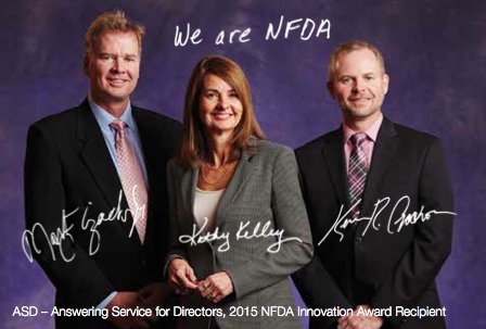 myASDcalls's tweet photo. A portrait of ASD's Owners Marty Czachor Jr, Kathy Kelley &amp; Kevin Czachor from #NFDA2015 #NationalSiblingsDay https://t.co/wpA71VedwL