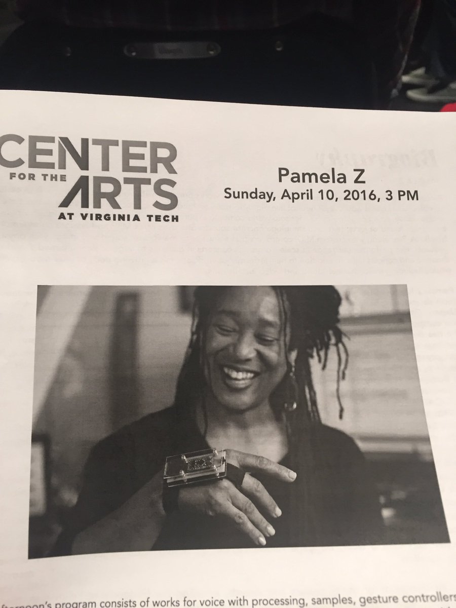 williefcaldwell's tweet photo. Pamela Z @ArtscenteratVT #spatialized https://t.co/Ue2IvioQ7G
