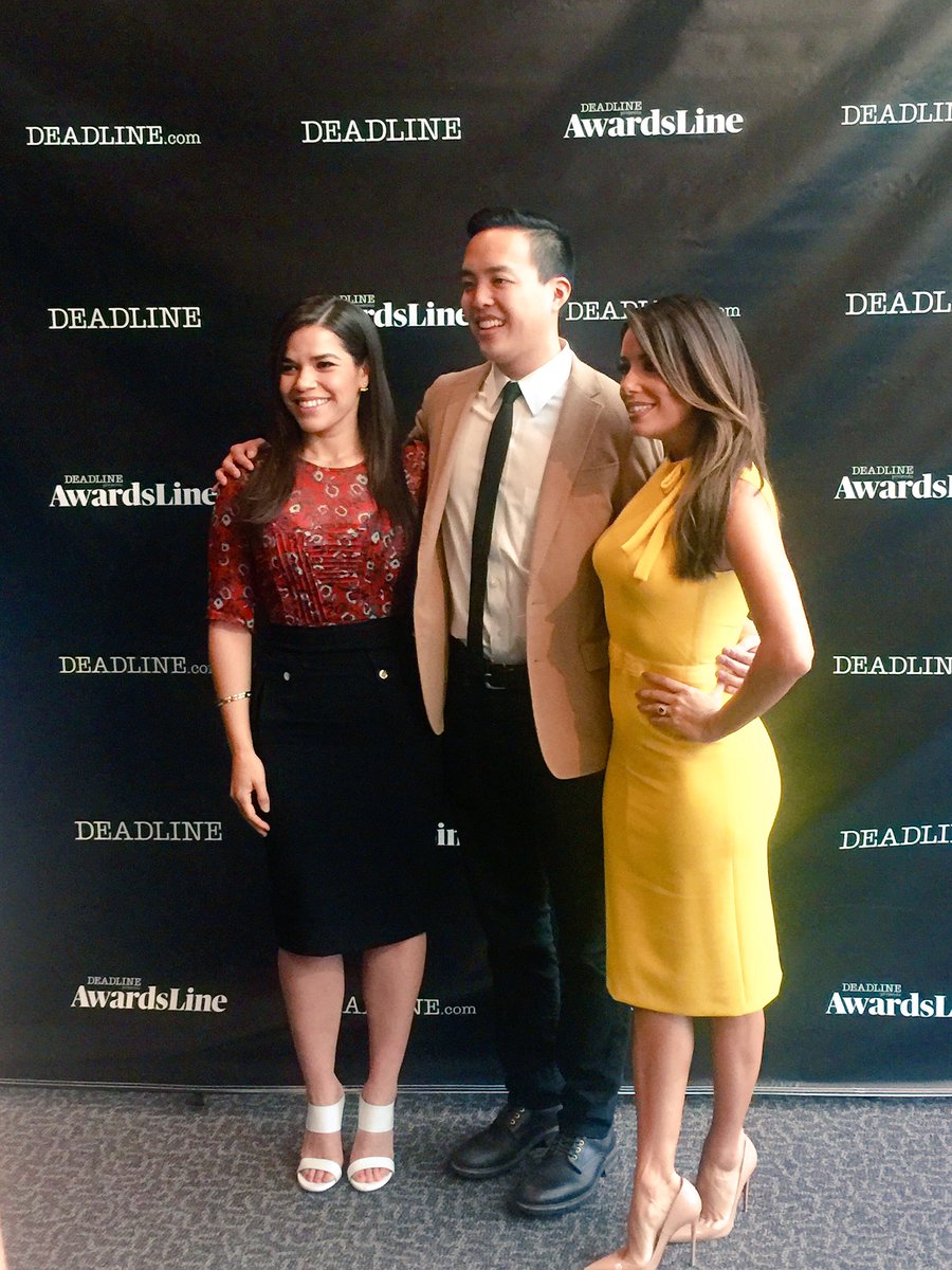 UniversalTV's tweet photo. Our @UniversalTV Emmy Contenders 2016! @AmericaFerrera @EvaLongoria @AlanMYang #UTVFYC #TheContendersEmmys @Deadline https://t.co/8dJv8dvFpW