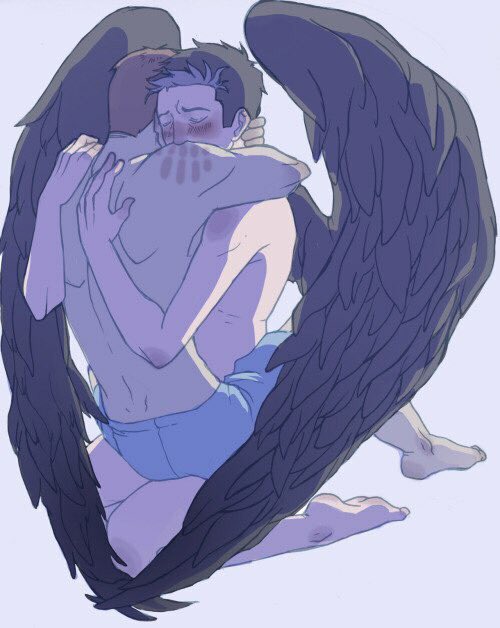 Wrap your wings around me always <a href="/Shattered_Grace/">Castiel Novak</a> ❤️