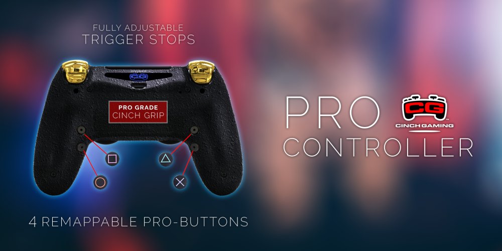 CinchGaming's tweet photo. #CinchPS4 "Pro Edition" Controller! 

Create your own at https://t.co/1THKWPBKmi! 

#MakeitaCinch https://t.co/GmdmQ1i0Rs