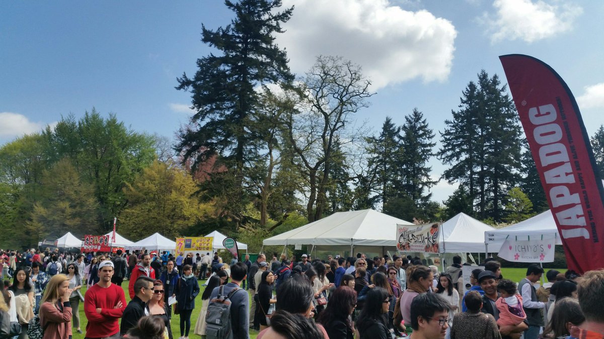 OfficialVCBF's tweet photo. In a foodie's pardise! Japanese food stands for days at the #SakuraDays festival #onomnom #vancityeats #VCBF10 https://t.co/TSyDHzvwBH