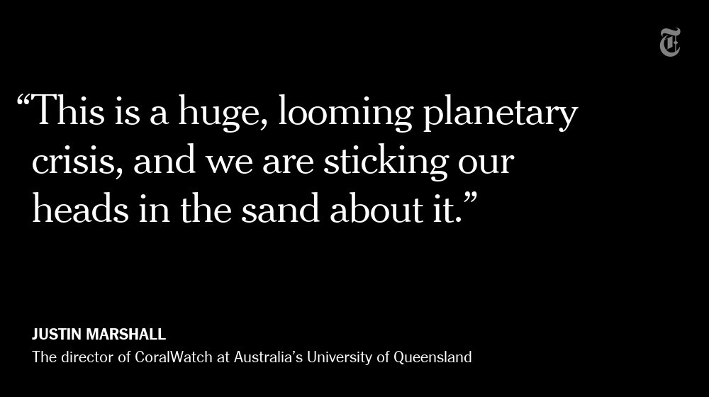 Scientists are alarmed by climate-related death of coral around the world
nyti.ms/1UTwJ8t