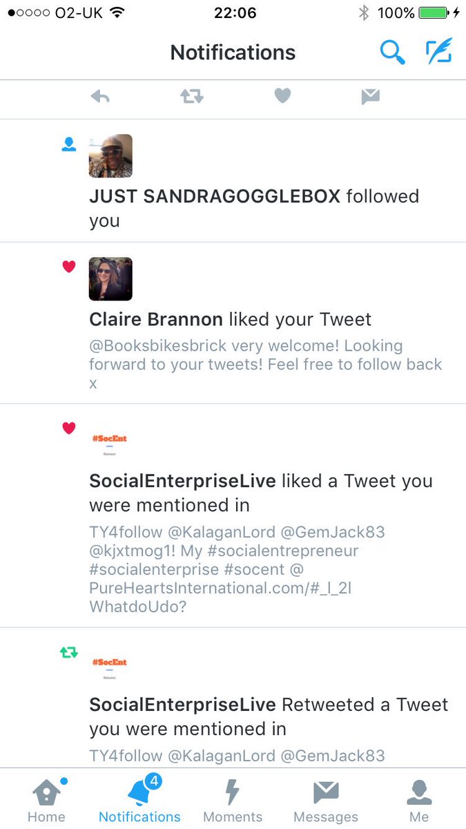 Woop woop! Sandra from Gogglebox has followed me!