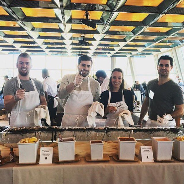 Sea2Table's tweet image. Currently shucking alongside @BillionOyster @HappyValleyMeat at #chefsummit16 @chefscollab #changemenuschangelives