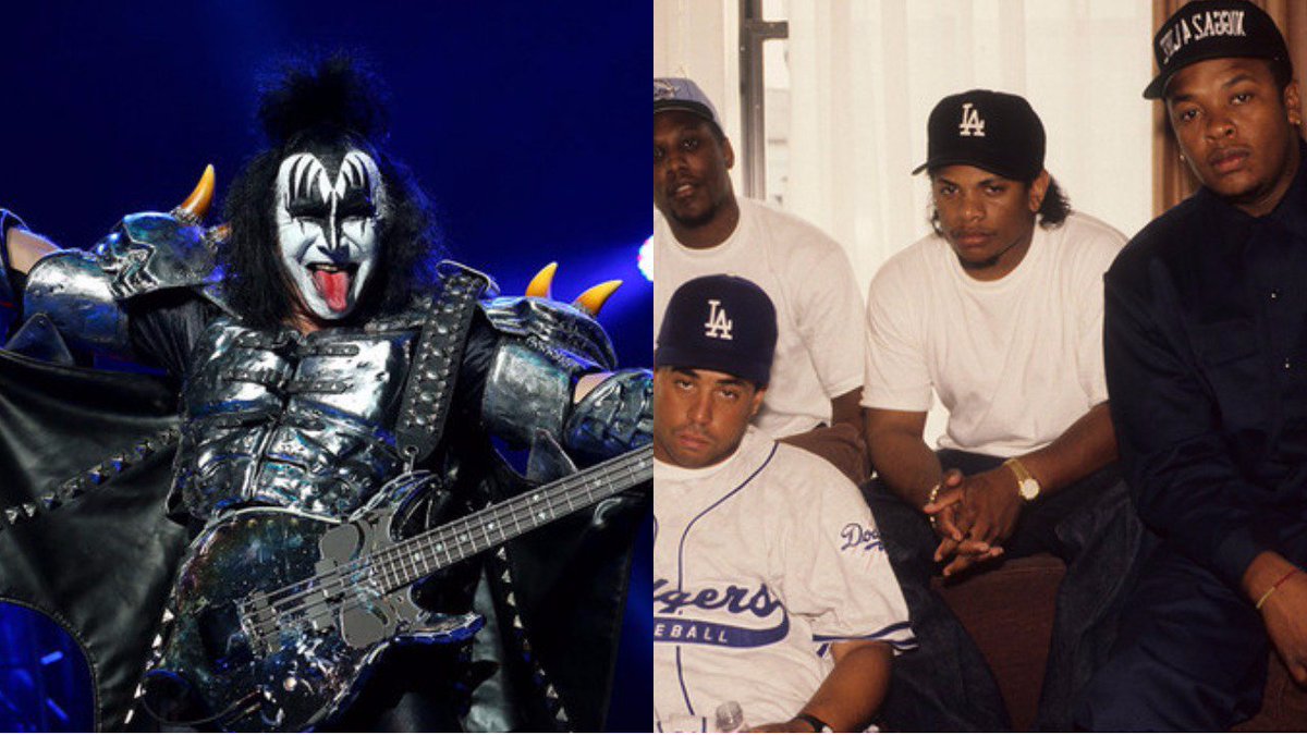 NME's tweet photo. Gene Simmons to NWA: 'Let me know when Jimi Hendrix gets into the Hip Hop Hall Of Fame' https://t.co/UmrrKGuSik https://t.co/iuhwXjSgT3