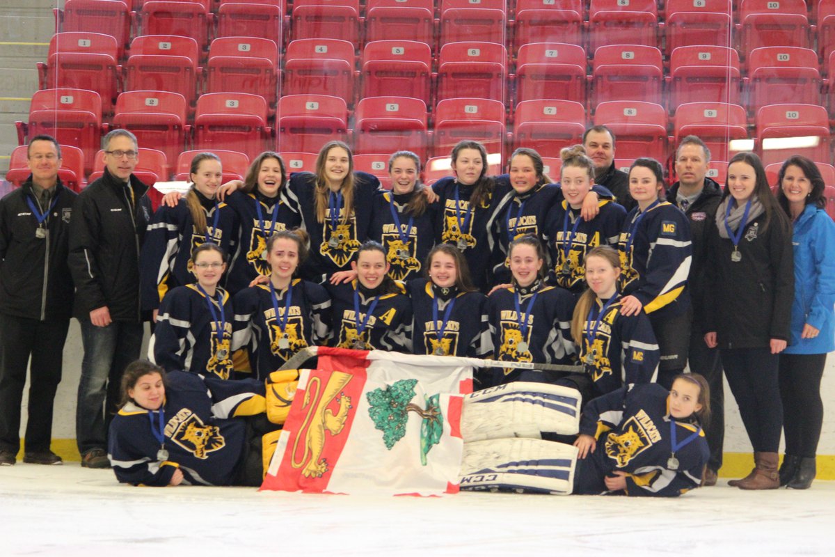 Bantam AA Female Atlantic Silver Winners.  Fantastic team!  <a href="/HockeyPEI/">Hockey PEI</a>