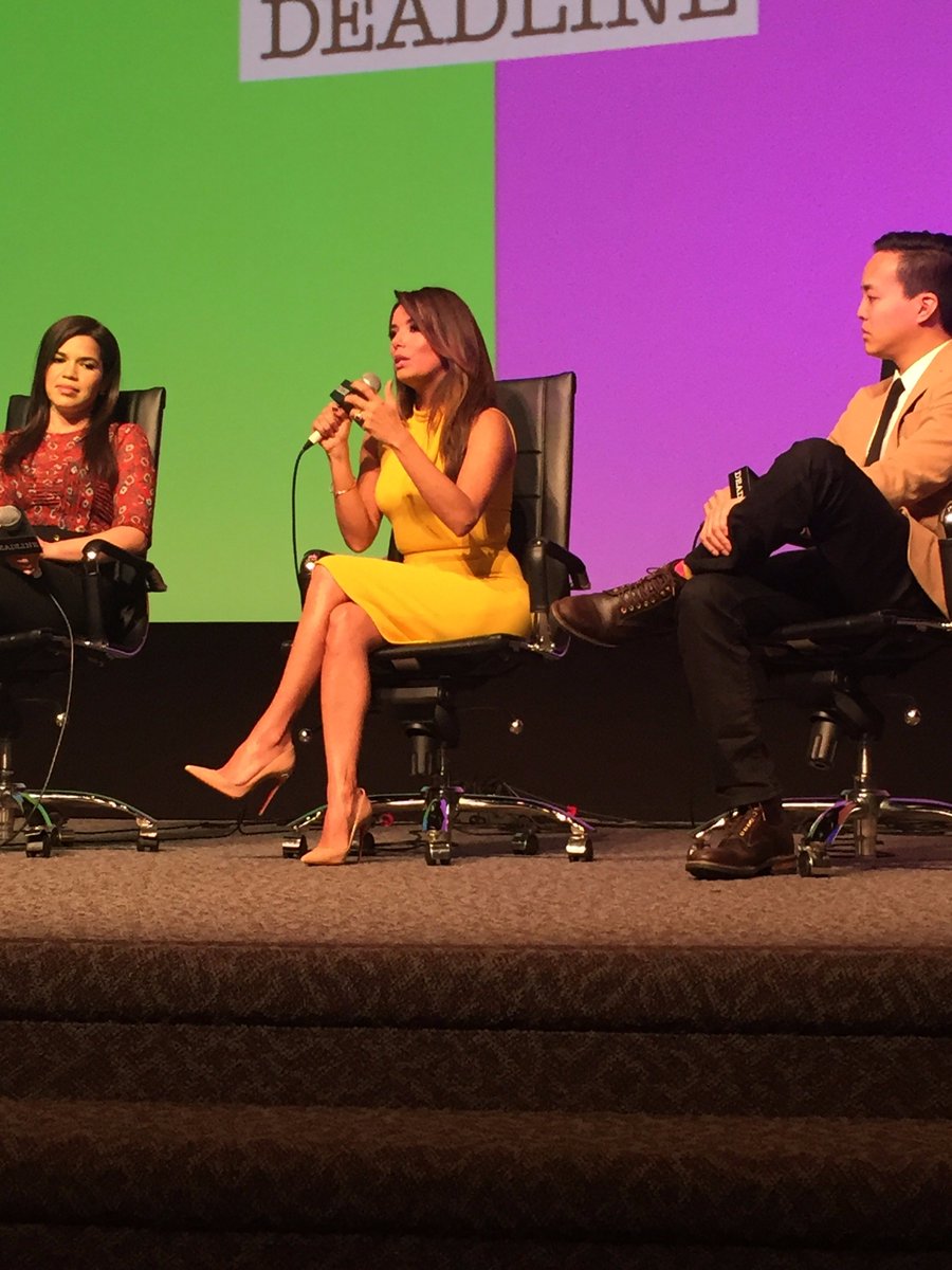 nbctelenovela's tweet photo. .@EvaLongoria speaks to her love of network comedies for their relatable characters. #Telenovela #Emmys https://t.co/0KRb7Z0PtW