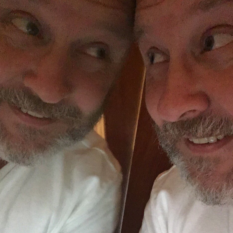 MooseAllain's tweet photo. You might think I'm joking about my twin sister, but here we are together just now https://t.co/E5F33bwqIp